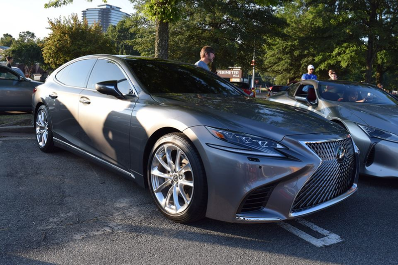 Lexus had a lovely representative out, they brought the new LS500 prototype as well as an LC500 for people to get into and explore.
